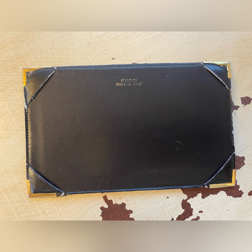 Vintage Gucci Classic Monogram Pattern Note Holder - image 2